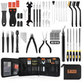 68Pcs 3D Printer Tools Kit with Storage Case, FDM/SLA Printer Accessories - Deburring Tool, 3D Print Removing Scrapers, Metal Files, Brushes, Hand Drill, Tweezers, for Bambu Lab, Ender 3, Kobra, etc.