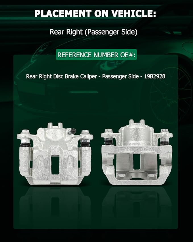 SCITOO Rear Right Brake Caliper With Bracket 19B2928 Compatible For Honda Odyssey 2005-2010