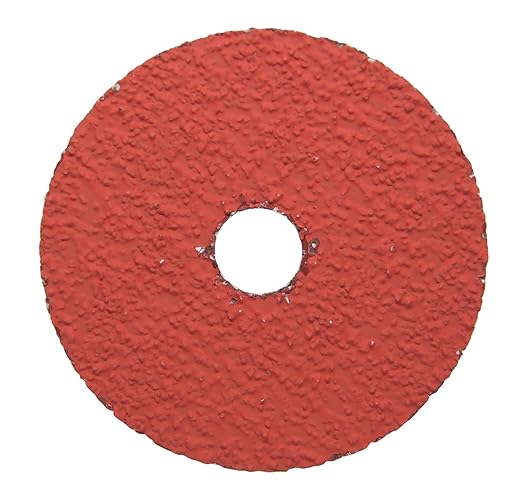 Benchmark Abrasives 4 1/2 Inch Sanding Discs Ceramic Resin Fiber Grinding Disc for Grinding, Stripping on Wood, Fiberglass, Metal, 7/8" Arbor Angle Grinder Sanding Disc, 25 Pack - 120 Grit