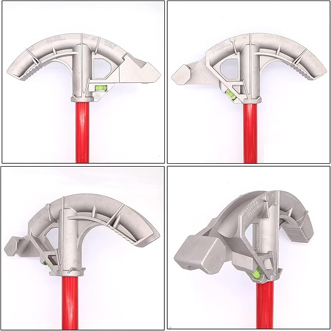 Conduit Hand Bender Tool for 1inch EMT and 3/4 inch Rigid Pipes.8 Degree Inside Radius.(Aluminum)