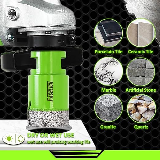 Diamond Core Drill Bit - 4-1/2" Tile Hole Saw 115mm for Porcelain Tile Granite Marble Masonry