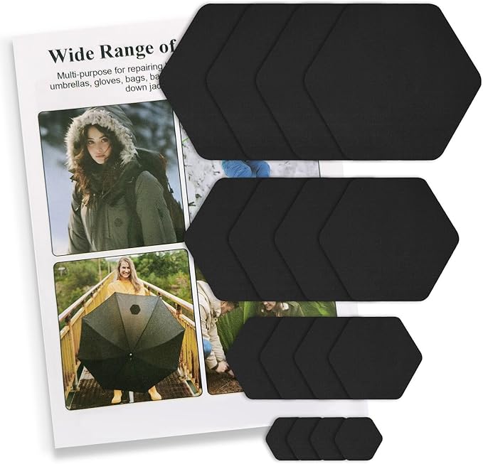 Down Jacket Repair Patches - Highly Effective Repair of Nylon Fabric, Waterproof Self-Adhesive Repair Patch for Down Jackets, Tents, Raincoats, Outdoor Equipment