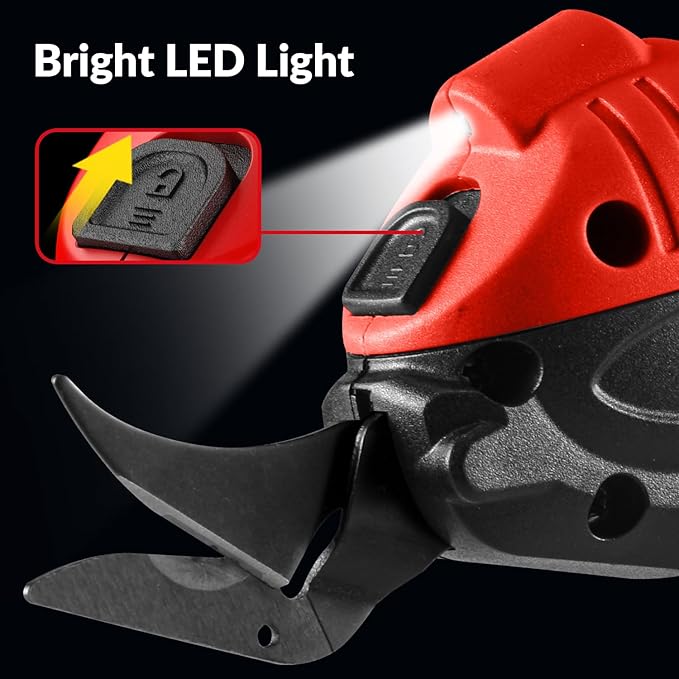 Electric Scissors for Cutting Fabric, Cardboard & Plastic, Sewing Crafting Cardboard Heavy Duty Corded Shears Cutting Tool with 1 tungsten steel cutter head