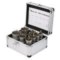 10PCS Carbide Hole Saw Kit, 5/8'' to 2'' Metal Hole Cutter with Pilot Drill, Holesaw for Hard Metal, Stainless Steel, Iron, Mild Steel, Aluminium, Alloy, Plastic, Fiberglass