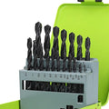 Yougfin Drill Bit Set, High Speed Steel Metal Drill Bits for Steel 21 Pack, 135 Degree Tip, Jobber Length Twist Bits for Hard Metal, Stainless Steel with Indexed Strong Case, 4241-21