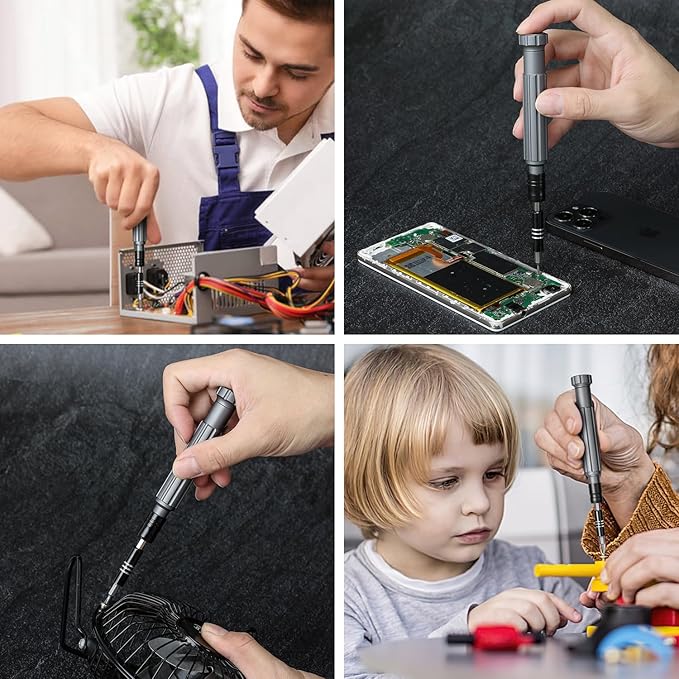 Precision Screwdriver Set, SOONAN 150 in 1 Electronics Tool Kit with 120 Bits Magnetic Screwdriver Set & 30-bit Tool Set Handy Repair Tool for Computer Phone Watch Camera Laptop, Blue