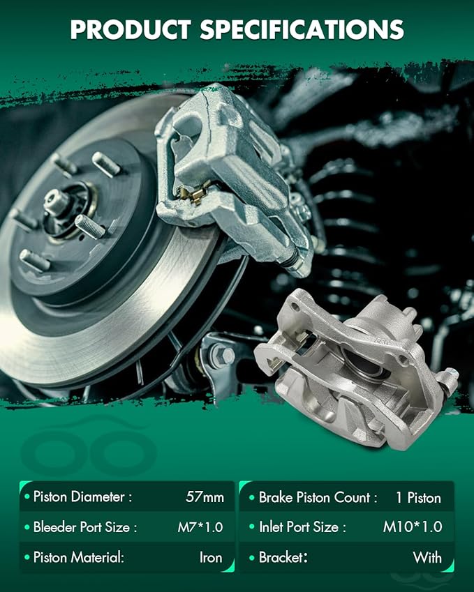 SCITOO 18B5032C 18B5033C Front Left & Right Disc Brake Calipers Assembly w/Bracket For Mitsubishi For Lancer 2008-2017