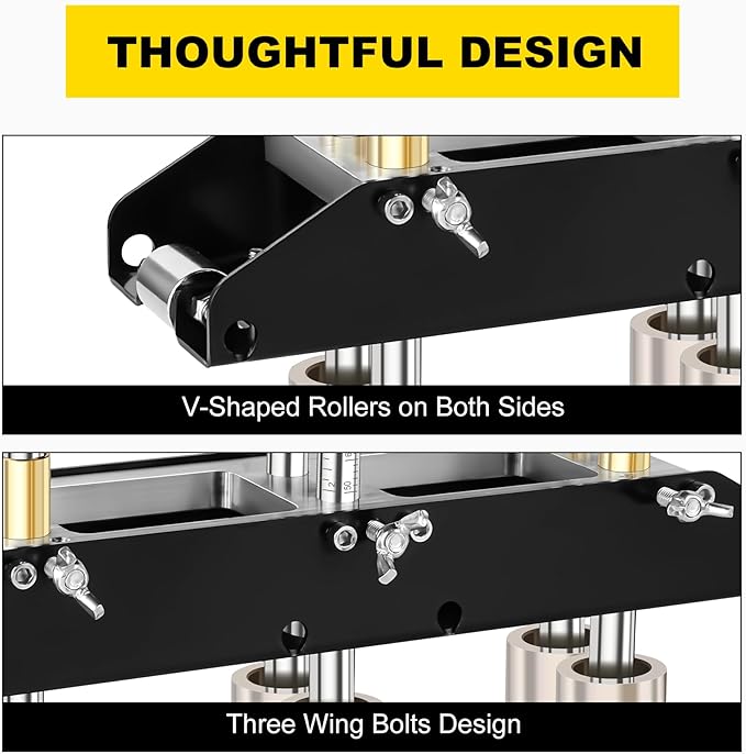 Three Station Edge Roller Bender 0-90° Bending Angle，Sheet Metal Bender Edge Roller 3 Station Design Edge Roller，Suitable for Sizes 29 to 22 Steel, Making 5/8 "to 4" (16 to 102 mm) Elbows