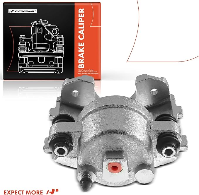 A-Premium Disc Brake Caliper Assembly Without Bracket Compatible with Select Jeep Models - Cherokee, Comanche, Grand Cherokee, TJ, Wagoneer, Wrangler - Front Left Driver Side