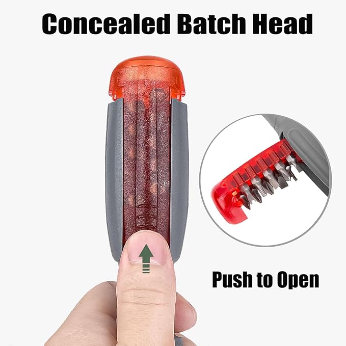 11 in 1 Screwdriver, Portable Multifunctional Screwdriver Set, Flat Head/Slotted/Phillips/Hex/Square Head/Hex, Nut Driver Suitable for Outdoor and Daily Maintenance Tools