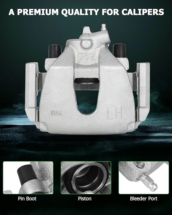 SCITOO Front Left Brake Caliper With Bracket 18B4948 Compatible For Chrysler Aspen 2007-2009 For Dodge For Durango 2007-2009 For Dodge Ram 1500 2006-2010 For Ram 1500 2011-2017