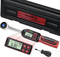 3/8 Inch Drive Digital Torque Wrench(5-99.5 ft-lbs./6.8-135Nm), ±2% CW Torque Accuracy, Electronic Torque Wrench Set with Buzzer and LED Flash Notification for Bike Moto