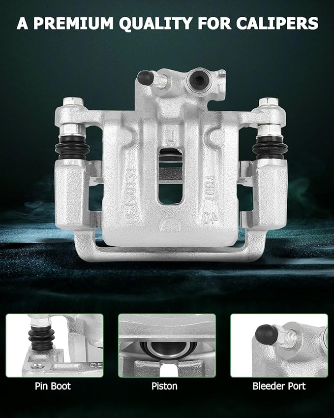 SCITOO Rear Right Brake Caliper With Bracket 18B5041 Compatible For Chevy Captiva Sport 12-15, For Chevy Equinox 07-17, For GMC Terrain 10-17, For Pontiac Torrent 07-09, For Saturn Vue 08-10