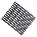 Drill Bit, 5mm Cutting Diameter, 4241 HSS Nitriding Black 118° Cutting Angle Versatile Jobber Bits - (Applications: for Drilling Plastic Wood Soft Metal), 12-Pieces