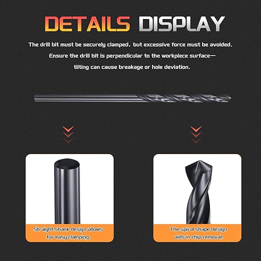 Drill Bit, 2mm Cutting Diameter, 4241 HSS Nitriding Black 118° Cutting Angle Versatile Jobber Bits - (Applications: for Drilling Plastic Wood Soft Metal), 12-Pieces