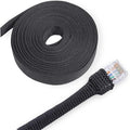 Heat Shrink Braided Sleeving, 2:1 Ratio Shrinkable Fabric Tubing Sleeve Abrasion Protection Cable Wire Sheath (3/8"-25ft)