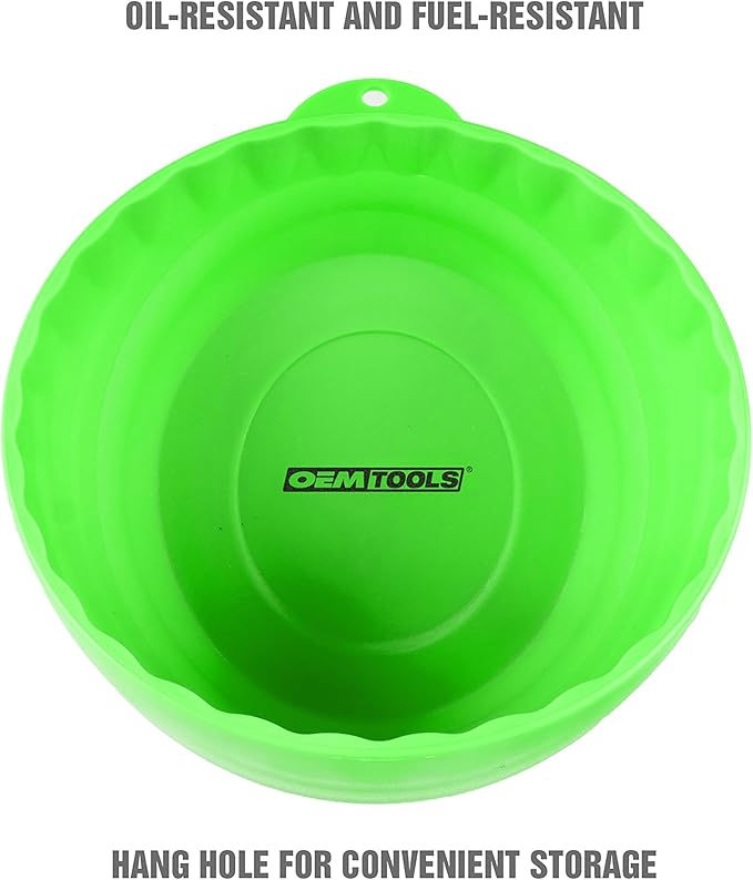 OEMTOOLS 25114 Magnetic Nut Cup, Magnetic Bowls for Holding Nuts and Bolts, 6 Inch Cup Diameter, Coated Magnet Sticks to All Ferrous Metal Work Surfaces,Green