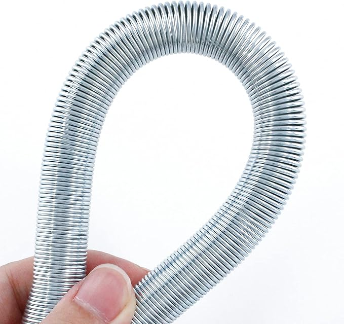 Spring Tubing Benders Kit for Pipe O.D. 1/4", 5/16", 3/8", 1/2", and 5/8", Tube Bender Set for Copper, Aluminum and Thin Wall Steel Tubing, 7.9" / 200mm Length, Pack of 5