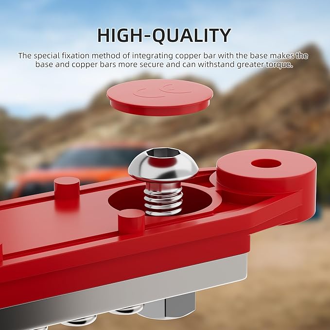 275A Marine Bus Bar 12V Power Distribution Block 2 x 5/16" Terminal Studs and 14 x #8 Screws Positive and Ground Battery BusBar for Automotive Car Boat