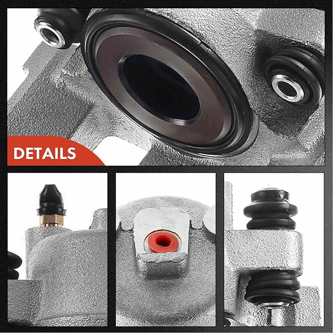 A-Premium Disc Brake Caliper Assembly Without Bracket Compatible with Select Jeep Models - Cherokee, Comanche, Grand Cherokee, TJ, Wagoneer, Wrangler - Front Right Passenger Side