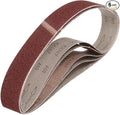 HARFINGTON 2 x 48 Inch Sanding Belts, 6 Pcs 60 Grit Aluminum Oxide Abrasive Belt Sander File Belt for Woodworking, Metal Polishing, Knife Sharpener