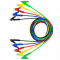 KAIWEETS 5PCS Alligator Clips Electrical Test Leads Set, 15A Jumper Wires Heavy Duty with Protective Copper Clips, Premium Cables for Electrical Testing, Experiment, 5 Colors 39.6 inches