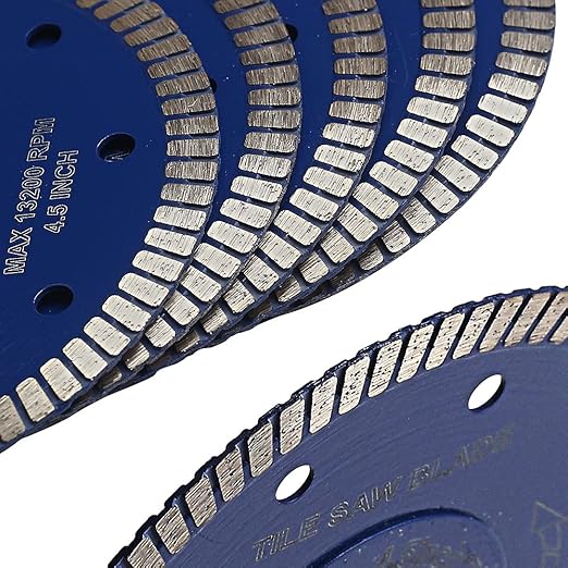5pc/Lot 4.5 inch Tile Diamond Blade Super Thin Diamond Turbo Saw Blade Porcelain Tile Blade for Granite Marble Ceramic Tile Cutting