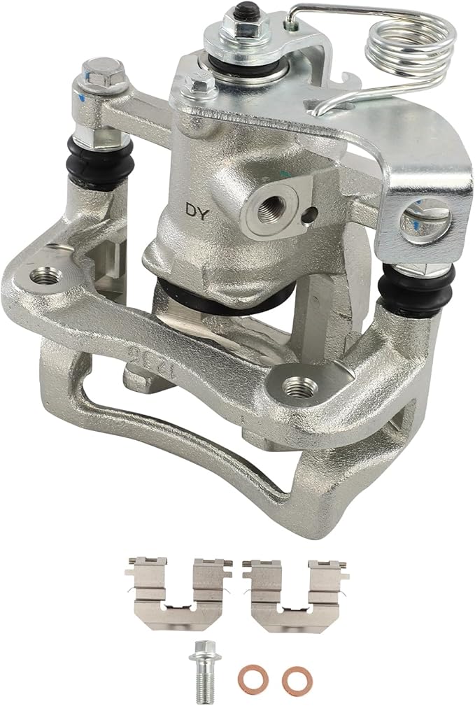 SCITOO 19B6793 Rear Left Disc Brake Caliper Assembly w/Bracket For Dodge For Attitude 2012-2014,For Hyundai For Accent 2012-2017