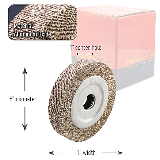 6" x 1" x 1" Unmounted Flap Wheel Assorted 4 Pack Grit 40/60/80/120, Each 1 Pcs 4 Pcs Total, for Bench Grinder