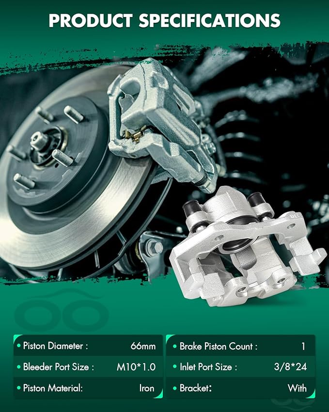 SCITOO Front Right Brake Caliper With Bracket 19B3117 Compatible For Ford Escape 2005-2008, For Mazda Tribute 2005 2006 2008, For Mercury Mariner 2007-2008