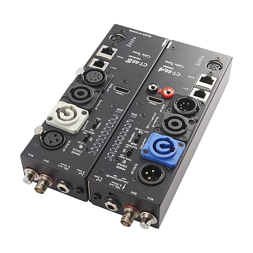 MFL. Detachable Advanced Cable Tester Line Audio Spilt Apart Cable Checker and Finder 10-Way Switch Wire Tracker with LED Indicators, Separate Working Mode, Rectangular