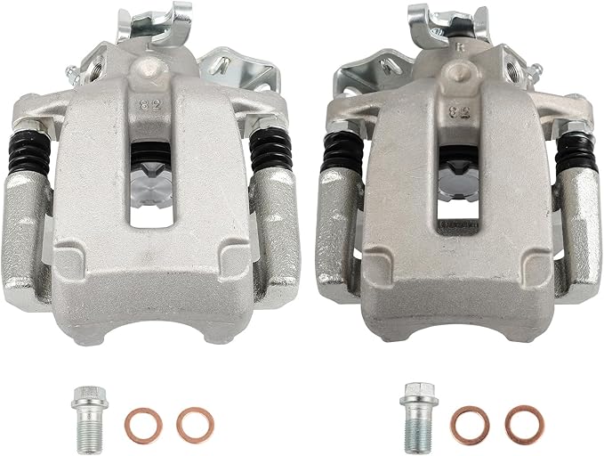 SCITOO Rear Brake Calipers With Bracket 19B2719 19B2718 Compatible For Volkswagen For Golf 2002 2004-2005,For Volkswagen For Jetta 2005