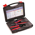 Ferrule Crimping and stripperring Tool Kit, Contain One AWG 23-7 (0.25-10mm²) Self-Adjustable Ratchet Wire Crimping Tool, Suitable for AWG10-24(0.2-6mm²) Wire Stripper and 1900PCS Wire Terminals