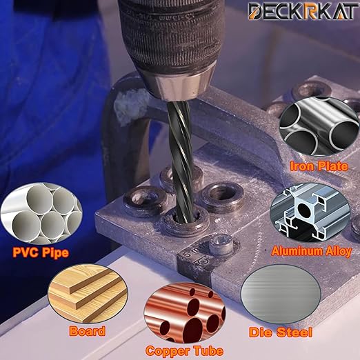 1" Reamer Drill Bit for Metal, M2 HSS Taper Reamer for Steel, Alloy, Wood, Plastic to Align, Enlarge Holes – 5-Spiral Flutes, 1/2" Non-Slip Shank, 25mm Car Reamer, Bridge Construction Reamer.