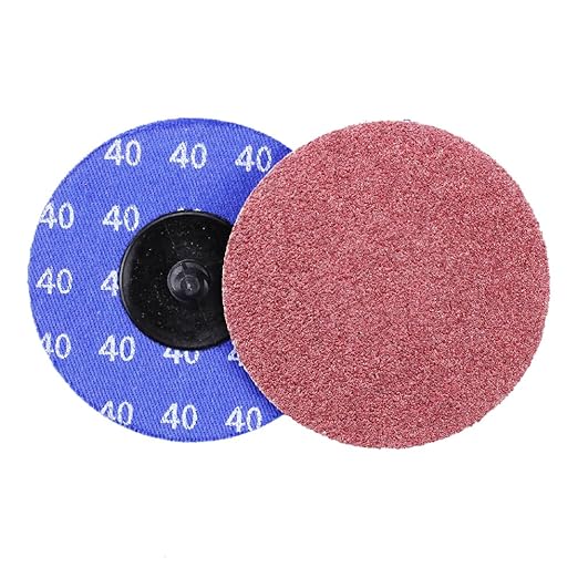 BHA Aluminum Oxide Quick Change Sanding Discs, 3", 40 Grit - 25 Pack