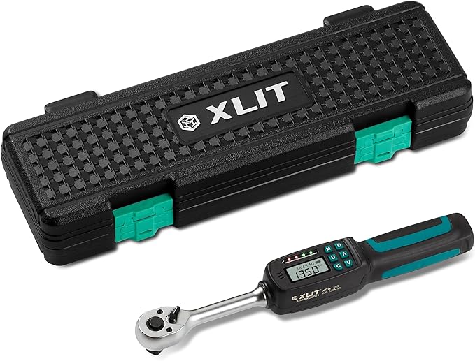 1/2-Inch Drive Digital Torque Wrench, 5-99.5 ft-lb (6.8-135 Nm), ±2% Accuracy - Professional Electronic Wrench with Buzzer & LED Alerts for Precision Automotive, Motorcycle & Engine Work