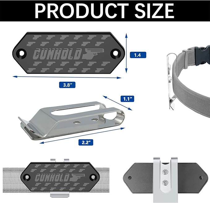 Magnetic Belt Tool Holder, Heavy Duty Tool Belt Clip, Storage Organizer for Screws, Hammer, Pliers, Drill Bit, Wrench, or Any Magnetic Tools and Hardware