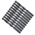 Drill Bit, 12.5mm Cutting Diameter, 4241 HSS Nitriding Black 118° Cutting Angle Versatile Jobber Bits - (Applications: for Drilling Plastic Wood Soft Metal), 10-Pieces