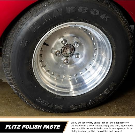 Flitz Multi-Purpose Metal Polish Paste - 1.76oz Tube of USA-Made Chrome Polish - Works on Stainless Steel, Aluminum, Plastic, Jewelry and Cars - Non-Abrasive Cleaner & Rust Remover (1 Pack)