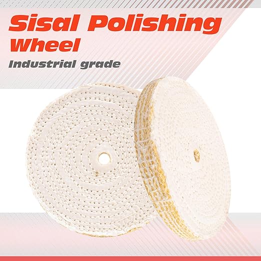 6x1x1 Inch Sisal Polishing Wheel, 150×25mm