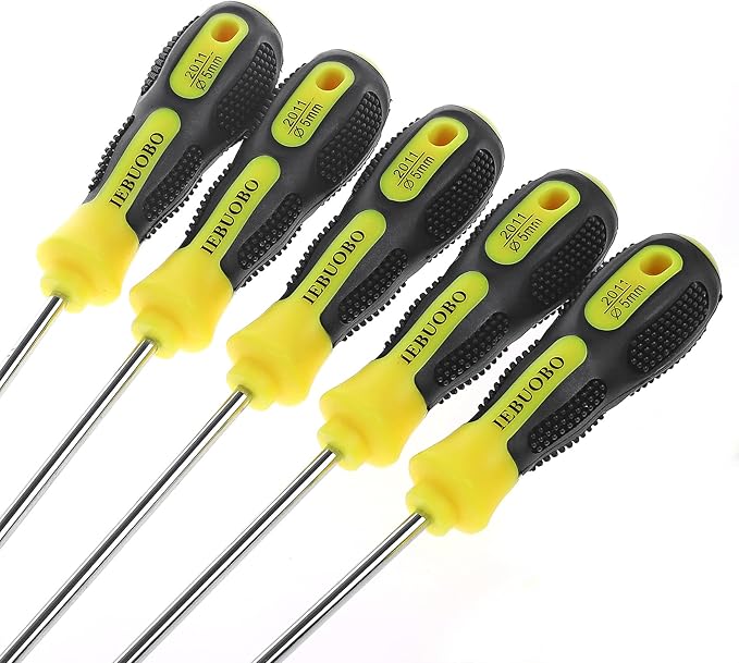 Extra Long Torx Screwdrivers Set, length 12-inch T10-T30, plus Long star Screwdrivers, Setwith Magnetizer/Demagnetizer Tool 6-Piece