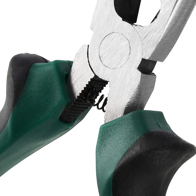 HOIGON 12 Pack 6 Inch Needle Nose Pliers, Spring Loaded Needle Nose Pliers with Wire Cutter and Strippers, Side Cutting Long Nose Pliers for Cutter and Bending Wire, Jewelry Making
