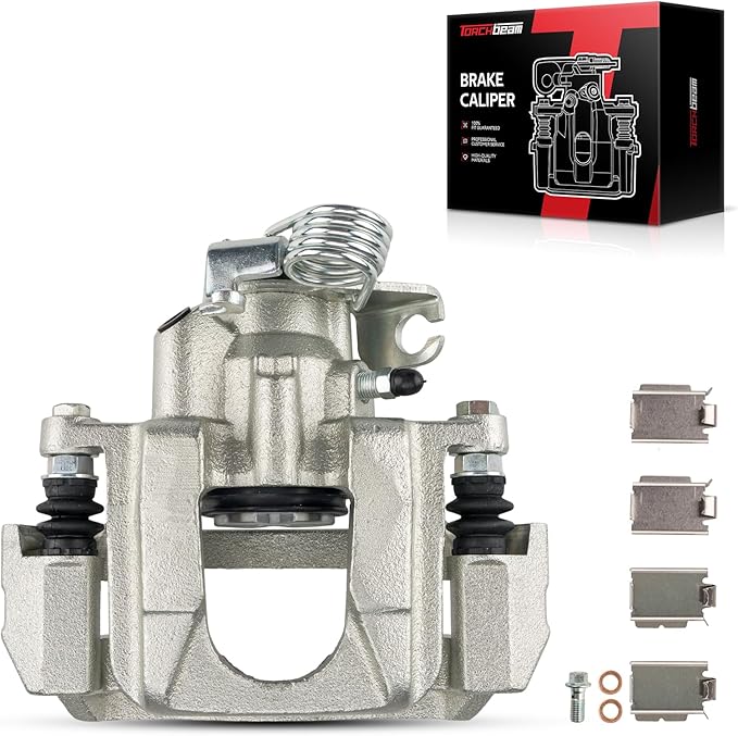 Torchbeam Rear Right Passenger Side Brake Caliper for Ford Lincoln for 2013-2019 Explorer/Taurus, 2011-2012 Explorer, 2010-2014 Flex, 2010-2014 MKT, Disc Brake Caliper Assembly with Bracket #18B5262
