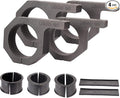Roll Bar Clamps - 4Pack,Horizontal Roll cage Clamp 2.25in 2.375in 2.5in 2.625 inch,Bumper Mount Bracket Bull Bar Clamp for LED Light Bar,Cube Lights,ATVs Whips (2.25~2.625" Clamps)