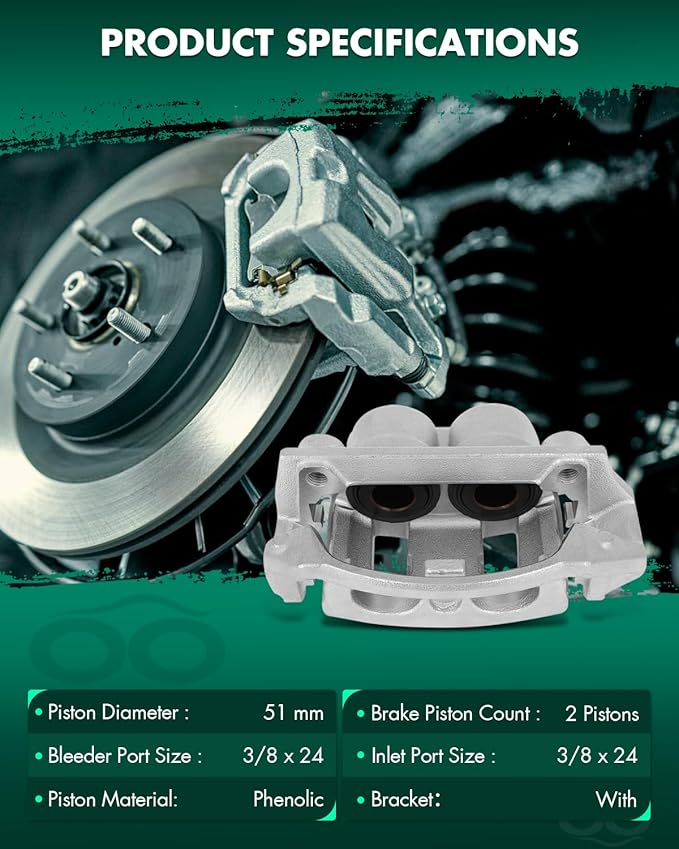 SCITOO 18B4751 18B4750 Disc Brake Calipers Assembly with Bracket Fit For Ford For F-150 1999-2003,For Ford For F-150 Heritage 2004,For Lincoln Blackwood 2002