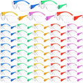 100 Pack Safety Glasses Bulk Protective Eyewear Goggles Eye Protection for Men Women Work Science Lab Construction