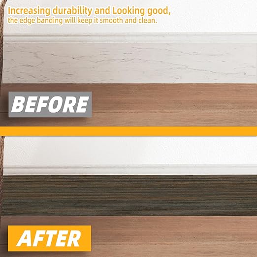GSCIT Club Wood Grain Repair Tape, 2.4 inch X 50ft Self Adhesive Brown Walnut Grain Repair Patch for Tables, Chairs, Baseboards, Doors, Windows, Floors, Handicraft DIY.