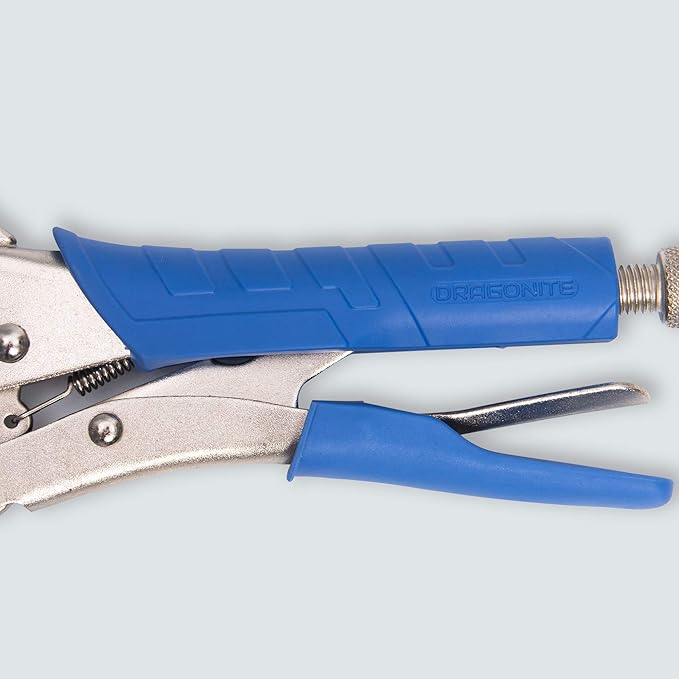 DRAGONITE Heavy Duty C Clamp, Vise Grip Locking Pliers With Swivel Pads, 18 Inch Face Clamp for Woodworking, Welding and Pocket Hole Joinery, 2 Piece