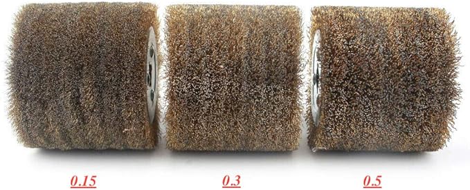 SIGNI Copper Coated Steel Wire Drawing Polishing Burnishing Wheel for surface finishing of Stainless Steel, Aluminum, Metal and Wood (Copper coated steel wire 0.3mm)
