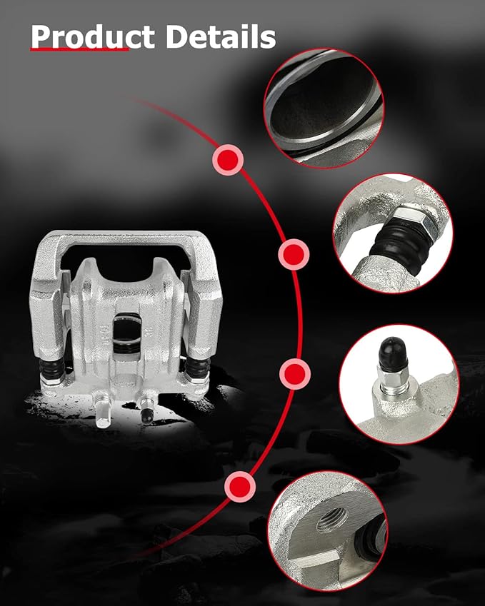 cciyu 19B6887 Rear Right Brake Caliper Assembly w/Bracket For Acura For RDX 2013-2018,For Honda For Crosstour 2012-2015,For Honda For CR-V 2007-2016